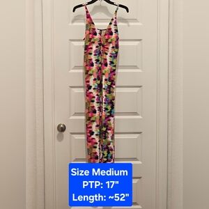 Ambrielle Abstract Print Sleeveless Maxi Dress, EUC, Size Medium